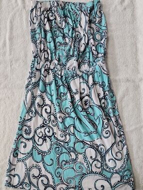 Lilly Pulitzer Women's Atwood Strapless Dress Size S Preowned